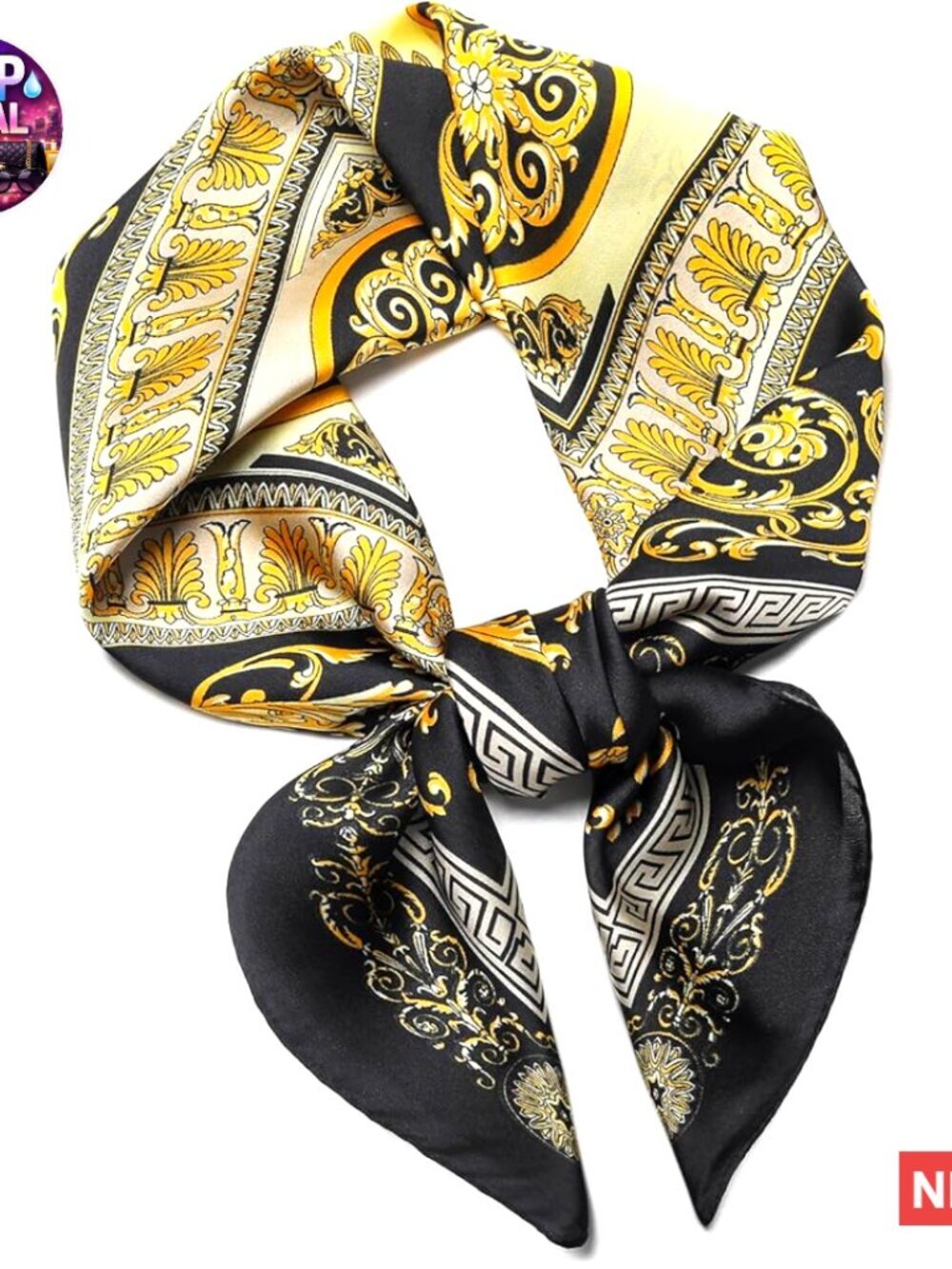 27.5" Satin Silk Scarf for Women Fashion Accessory Neck Hair Bag
